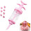 Cookie Press, Classic Biscuit Maker, Cake Making Cake Decorating Set with 8 Icing Tips Nozzles for DIY Cake Cookie Maker Decorating Tool Pink 1