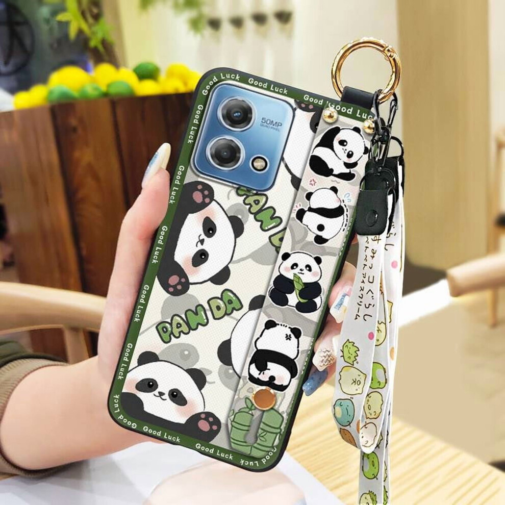 Moto G Stylus 4G 2023 Phone Case Â Panda Design, Cartoon Ring, Wristband, Kickstand, Dirt-Resistant Silicone Case 9065194421827