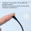100 Pcs Double-Tipped Cotton Swabs Black 5