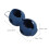 Blue Silicone Golf Ball Holder with Dual Storage 2 pcs 2