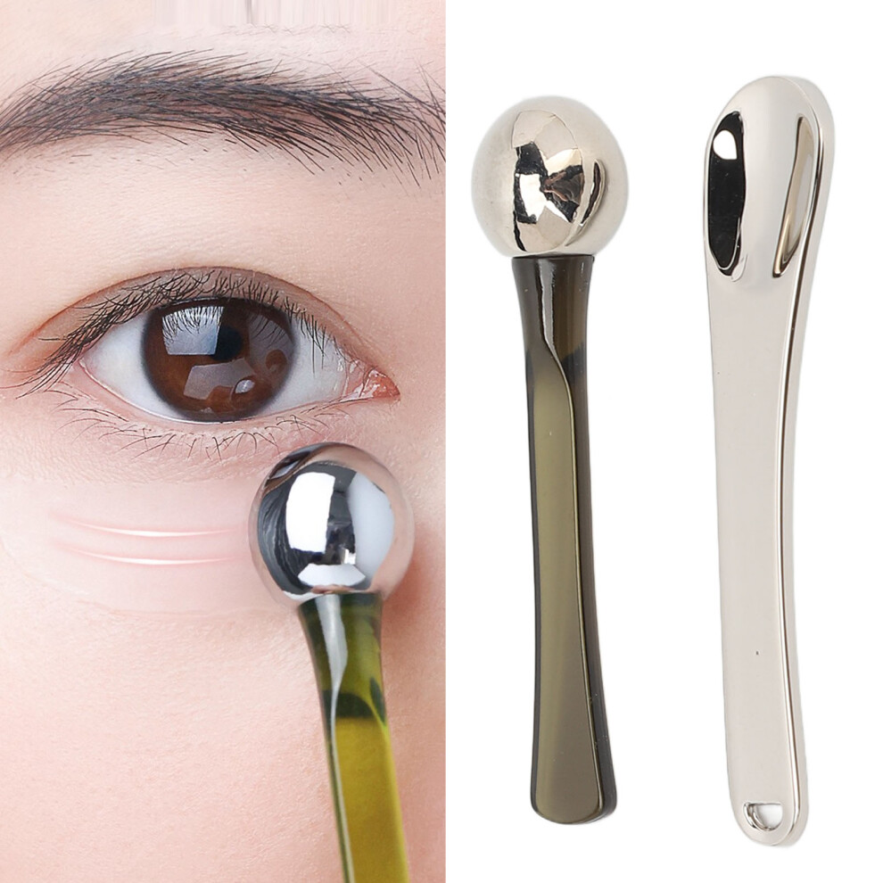 Cream Zinc Alloy Eye Roller Massager Stick For Eye And Serum Application