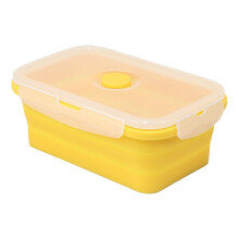 Contenants de rangement pliables en silicone avec couvercles – Compatibles micro-ondes et congélateur, pour la cuisine, les pique-niques, les