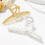 Hair Claw Clips Gold Metal 2PCS 2