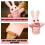 Bunny Hand Puppet Toy with Active Mouth, Plush, 1 piece 6