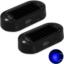 Car Solar Dummy Alarm LED Security Light with USB Port 2