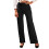 Women's Solid Fleece-Lined Yoga Pants 5