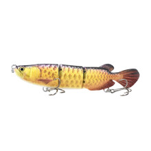 Lifelike Slow Sinking Fishing Lure Realistic Trout Shad Tackle, Slow Sinking Glide Bait with Tail Movement for Freshwater Saltwater Fishing, 1PC
