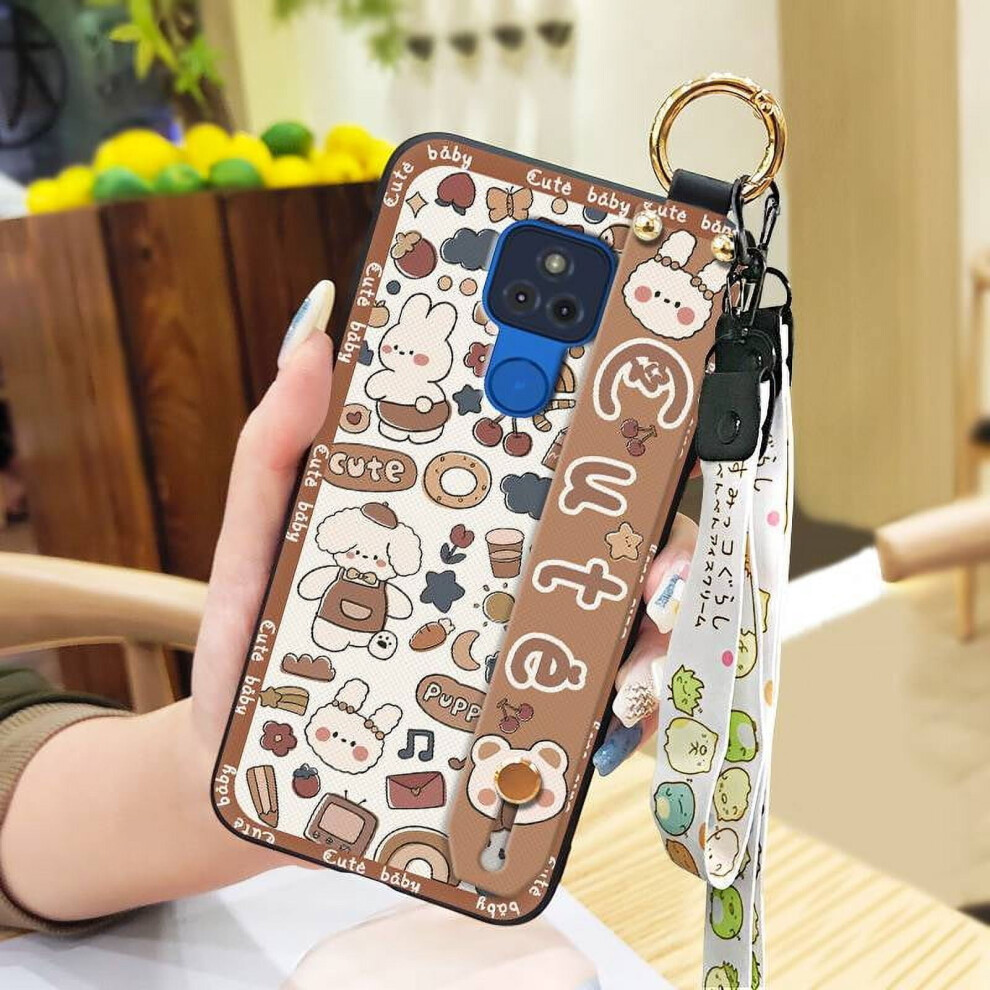 Moto G Play 2021 Phone Case Â Shockproof, Dirt-Resistant, Kickstand, Wrist Strap & Lanyard Ring, Cute Cartoon Design 9065194422503