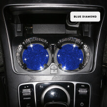 Accesorios para coche: 2 unidades de alfombrillas antideslizantes universales para el interior del coche, ideales para vasos.