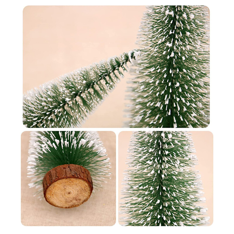 10 Mini Christmas Pine Trees Set