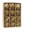 Christmas Ball Ornaments Brown Flocked 12pcs 1