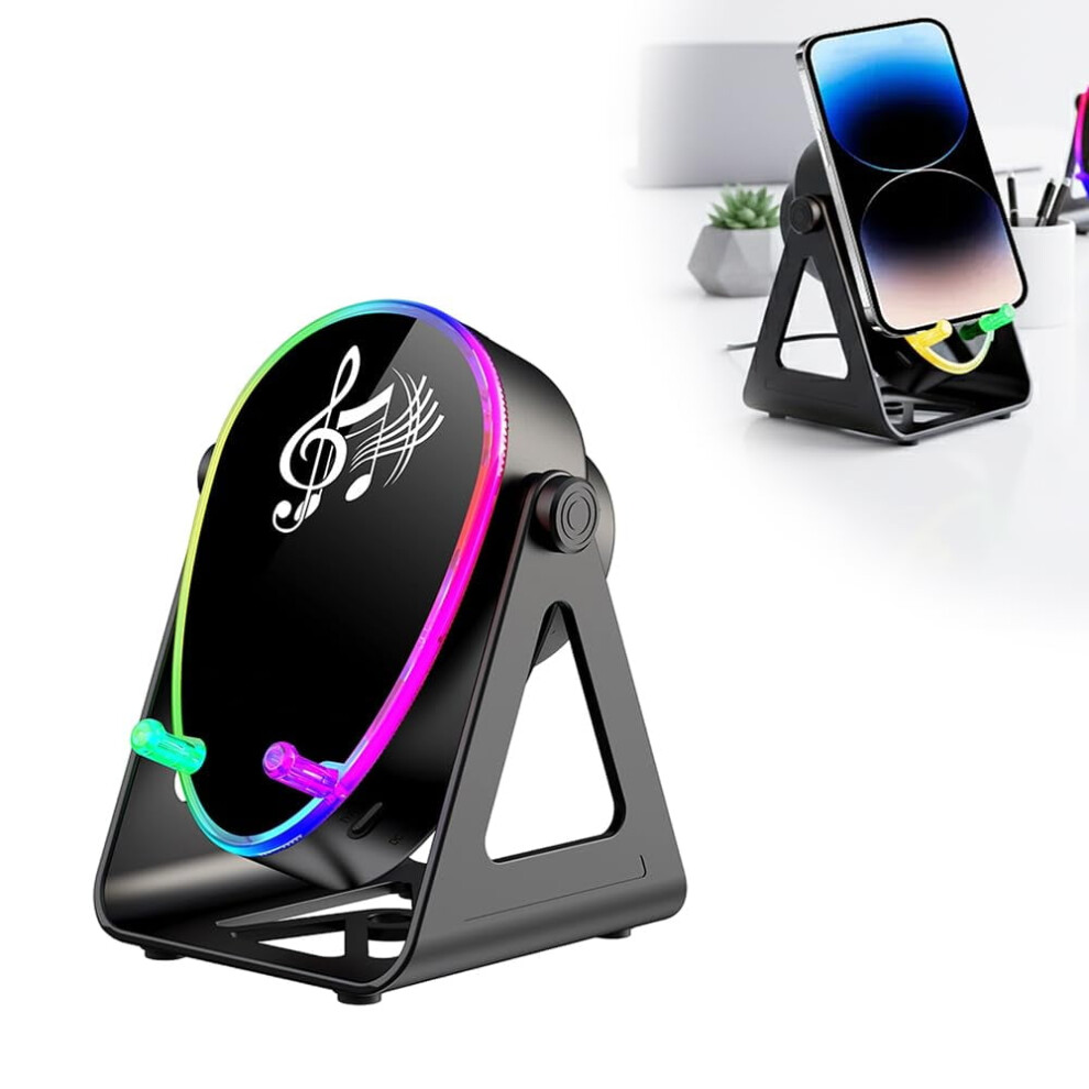 5-In-1 Wireless Induction Bluetooth Speaker With Adjustable Stand, Rechargeable, Compatible With All Devices 9065194423746