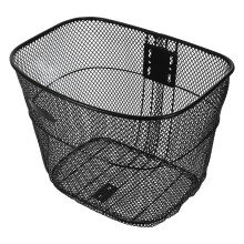 Handlebar Baskets for Bikes Bike Front Basket Steel Black 1Pack