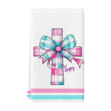 Easter Kitchen Towels 15.75x23.62", Bunny & Egg Design, Spring Dish Towels for Kitchen/Bathroom, Housewarming Gift – Compatible with Easter themes