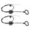 Furniture Parts & Accessories 2Pack Universal Recliner Release Cable Replacement D-Ring Pull Handle Sofa Chair 2
