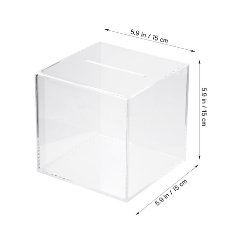 Salvadanaio trasparente di sicurezza per risparmi dal design semplice, 1 set 1