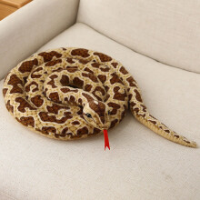 Serpent en peluche réaliste en tissu recyclé – Cadeau éducatif, câlin et créatif pour enfants, compatible avec les jeux de glisse.