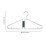 Foldable Plastic Clothes Hanger – Space-Saving, Half-Folding for Closet/Travel, Compact & Lightweight, 1pc 2