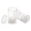 Plastic Coin Storage Tubes Clear 2 Pieces 3