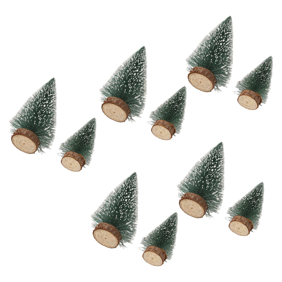 Set of 10 Small Xmas Trees