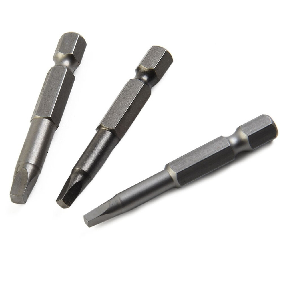 3Pcs 50Mm Square Head Screwdriver Bit Kit Screwdriver Repair Hand Drill Kit 9377112613659