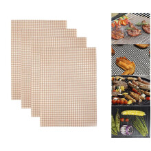 4-Pack Reusable Non-Stick BBQ Grill Mats (16"x13") – Compatible with Gas, Charcoal & Electric Grills