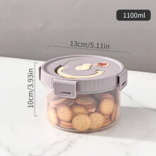 Boîte de rangement en plastique pour céréales avec poignée, étanche à l'humidité, pour pâtes, snacks et épices. Boîte de conservation