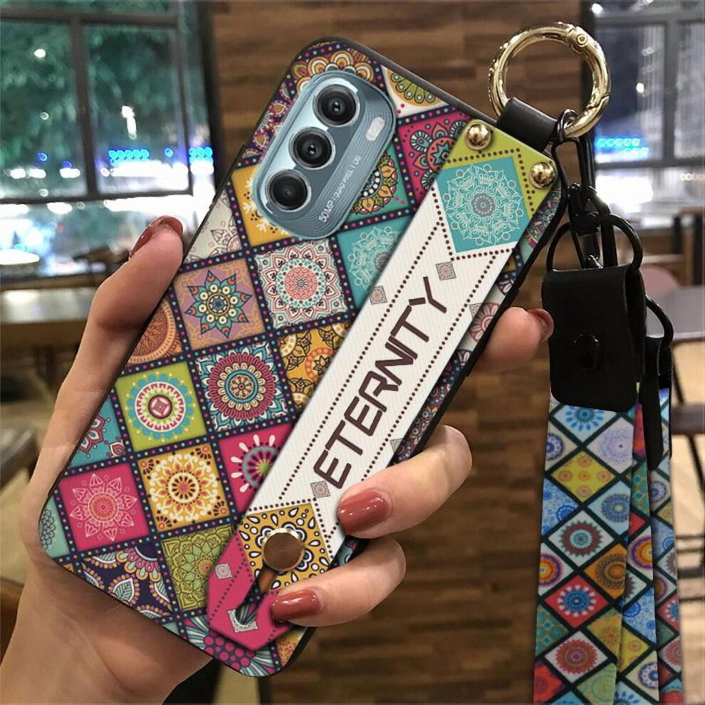 Moto G Stylus 5G 2022 Phone Case Â Shockproof Silicone Cover With Lanyard, Kickstand & Wrist Strap, Chinese Style 9065194424651