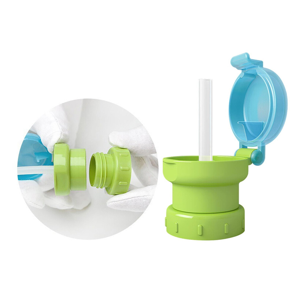Spill-Proof Water Bottle Cap with Spout Adapter for Kids – Silicone No-Spill Bottle Cover, Multicolor, Compatible with Standard Bottles