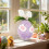 Simulated Easter Egg Ornament Purple 3.5 x 2 x 4.7 inches 2