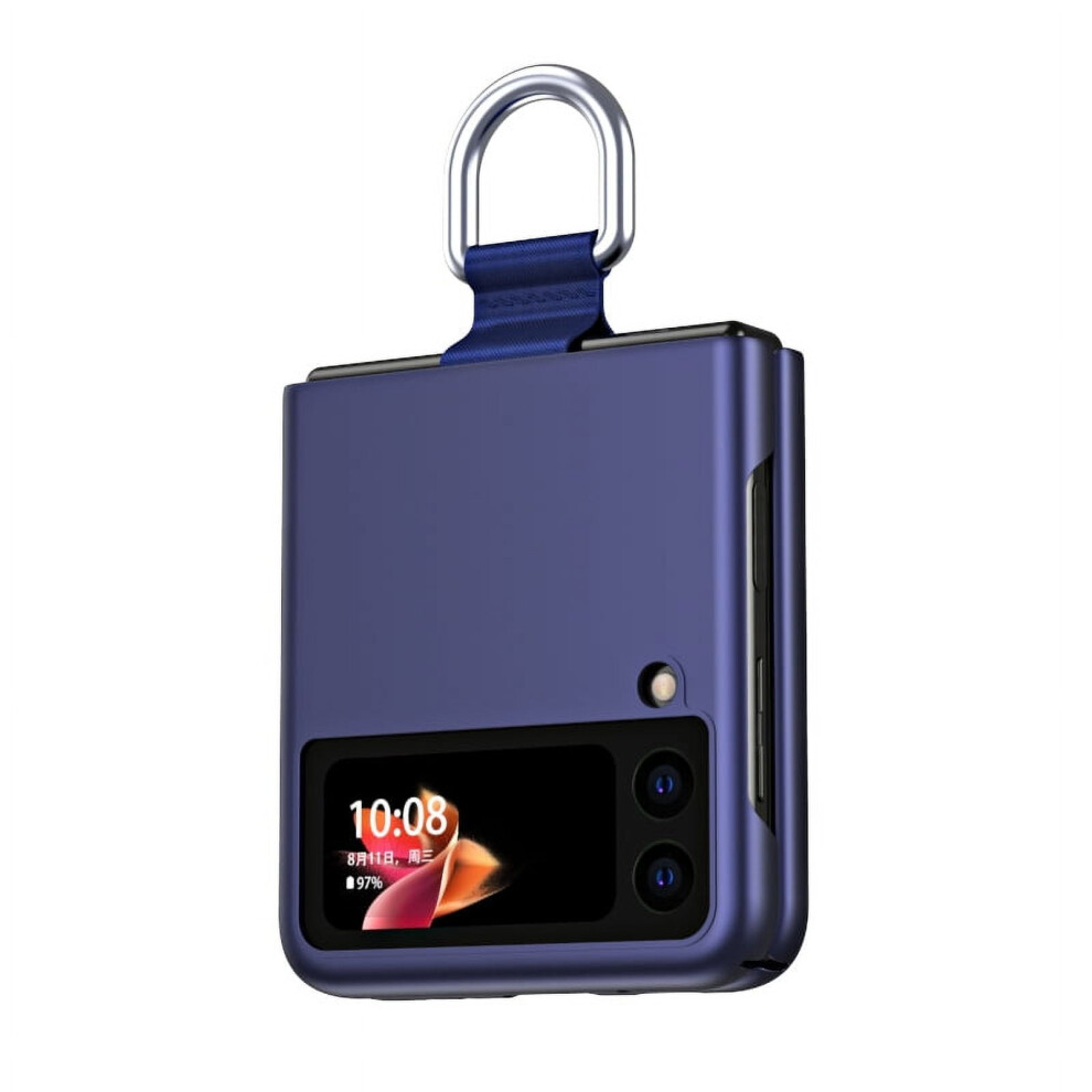 Slim Fit Royalblue Case For Samsung Galaxy Z Flip 3 5G (6.7") – Lightweight, Stylish, With Ring Holder, Compatible With Z Flip 3 5G 9377112615899