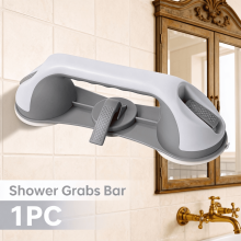 Shower Safety Grab Bar Ergonomic Wave Design 240 lb
