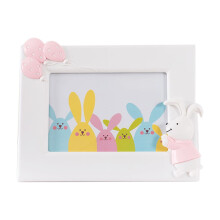 Easter Bunny Canvas Basket Bag, 25x21cm