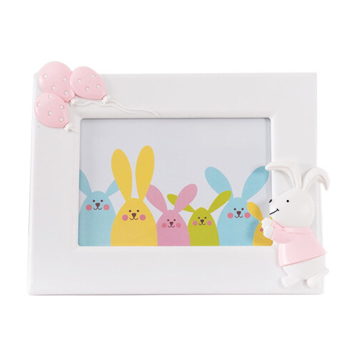 Easter Bunny Canvas Basket Bag, 25x21cm