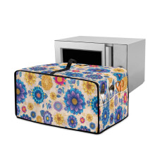 Couvercle pour four grille-pain, motif mandala floral, 47 x 37 x 23 cm