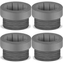 Lot de 4 adaptateurs stabilisateurs filetés pour parasol de piscine, manchons de stabilisation pour mât de parasol de piscine, insert pour
