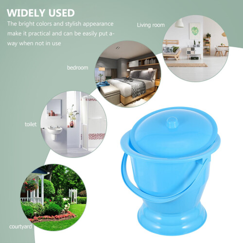 Urine Pot with Lid for Women Plastic 1 Pack 2