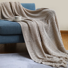Sofa Cover Blanket, Solid Color, Summer Office AIRconditioning Nap Blanket, Knitted Small Blanket Full Size Lightweight Fleece Blanket 130x240cm