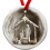 White Acrylic Nativity Ornaments 3 inch 12-pack 3