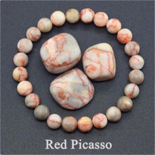 Amethyst and Tiger Eye Stretch Bracelet - Mixed Color Beaded Bracelet with Rhodochrosite and Agate