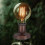 Industrial Light Socket Light Holder Brown Ceramic 1Pc 3.1x2in 6