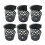 6 Pieces Pool Table Billiard Pockets Set Sturdy Easy Clean Billiard Ball Storage 5