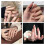 Conjunto de unhas postiças com cores vibrantes, 24 peças. 2