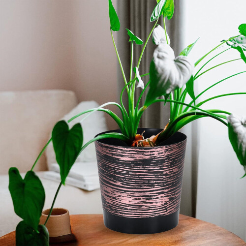Vaso de plástico autoirrigável com reservatório, para flores. 2
