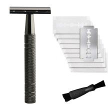 Double Edge Safety Razor for Women with 10 Blades