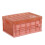 Plastic Folding Storage Container Box, Stackable Space Saving Organizer Crate, Translucent Durable PP Storage Bin for Home Closet Car Trunk 1