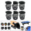 6 Pieces Pool Table Billiard Pockets Set Sturdy Easy Clean Billiard Ball Storage 6