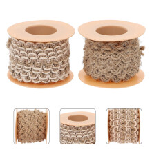 Premium Light Brown Sewing Lace Trim for Garment Decoration and Crafting