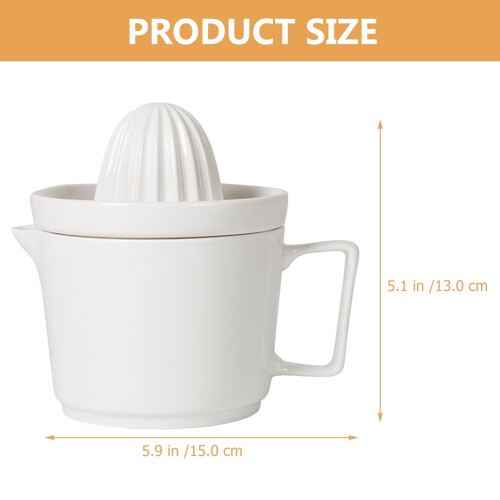 Manual Lemon Juicer Portable Ceramic Squeezer 2