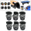 6 Pieces Pool Table Billiard Pockets Set Sturdy Easy Clean Billiard Ball Storage 7